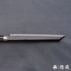 青S 黑色缎面槌面加工 切付厨刀 黑色手柄