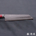 A8 槌面加工 切付厨刀 红色手柄