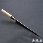 青S 光面加工 牛刀 胡桃木手柄