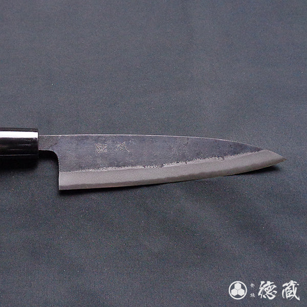 青二 黑面锻造加工 切鱼刀  朴木手柄