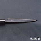 青二 黑面锻造加工 切鱼刀  朴木手柄