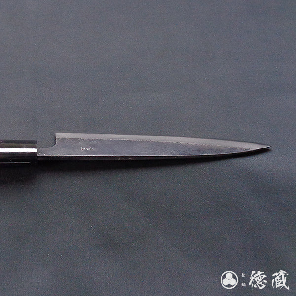 青二 黑面锻造加工 切鱼刀  朴木手柄