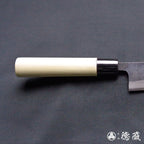 青二 黑面锻造加工 切鱼刀  朴木手柄