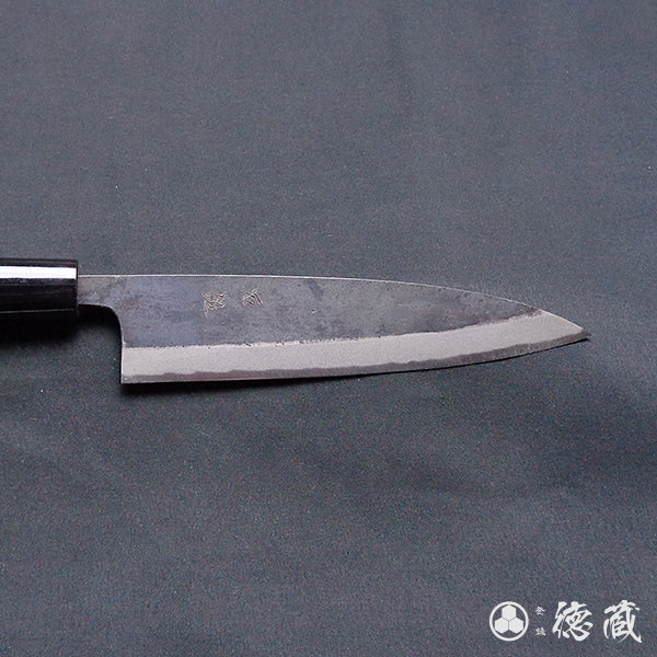 青二 黑面锻造加工 切鱼刀  胡桃木手柄