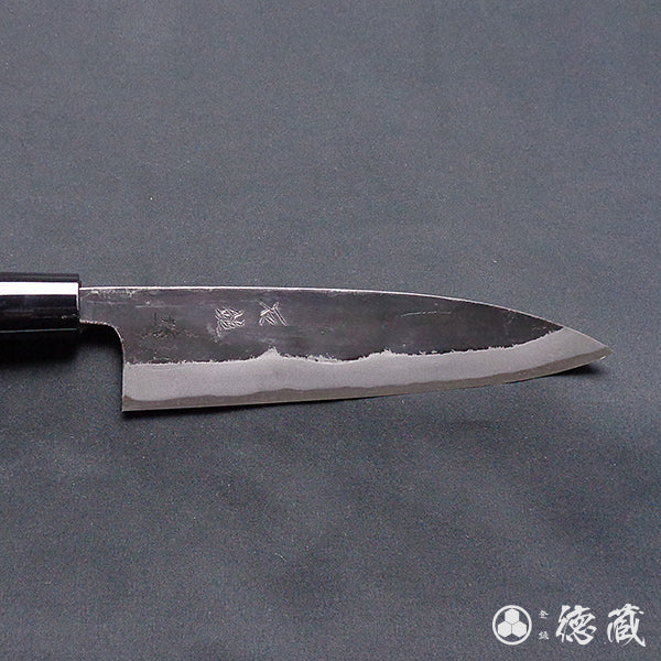 青一 黑面锻造加工 切鱼刀 胡桃木手柄