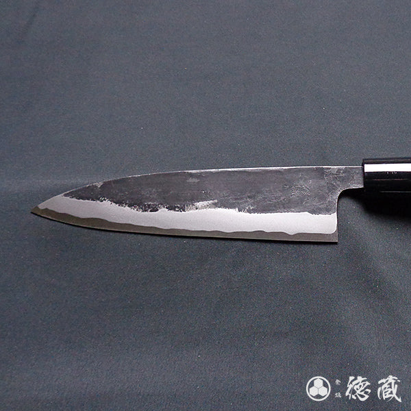 青一 黑面锻造加工 切鱼刀 胡桃木手柄