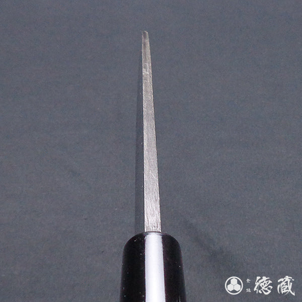 青二 黑面锻造加工 单刃 舟行刀 胡桃木手柄