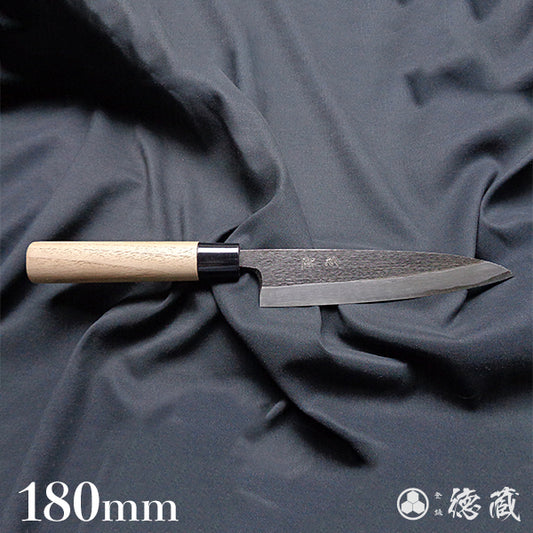 青二 黒打仕上 捌き包丁 胡桃柄
