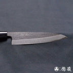 青二 黑面锻造加工 切鱼刀 胡桃木手柄