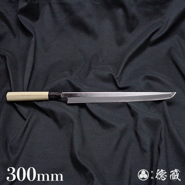 TADOKORO　KNIVES　white-2 (white-2 carbon steel)  Sakimaru-Takohiki-knives (rounded tip knives for cutting octopus)