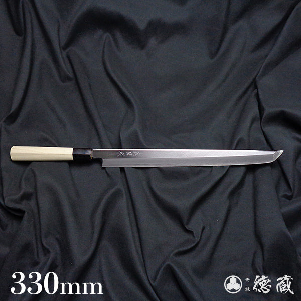 TADOKORO　KNIVES　white-2 (white-2 carbon steel)  Sakimaru-Takohiki-knives (rounded tip knives for cutting octopus)