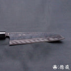 青二 黑面锻造加工 牛刀 胡桃木手柄