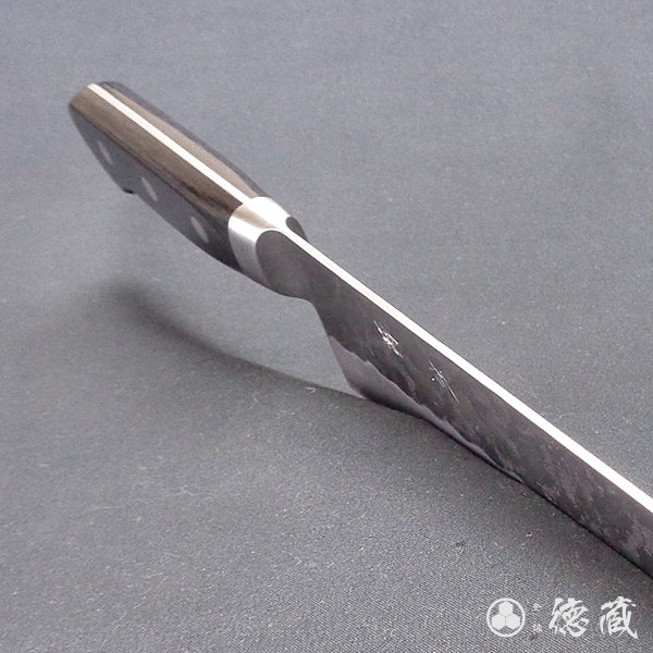 银三 梨皮润饰 切付厨刀 黑色手柄
