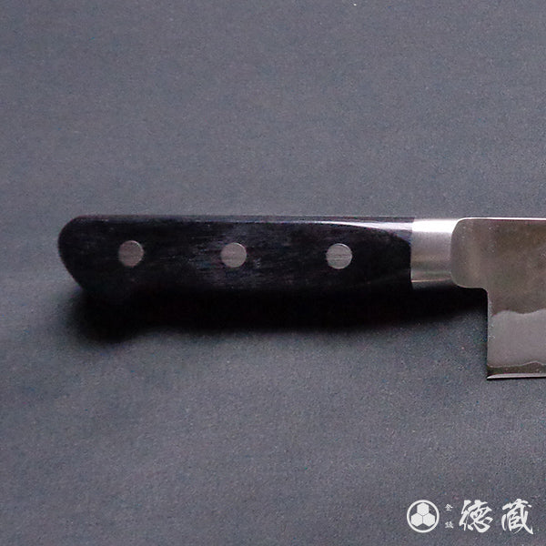 银三 梨皮润饰 切付厨刀 黑色手柄