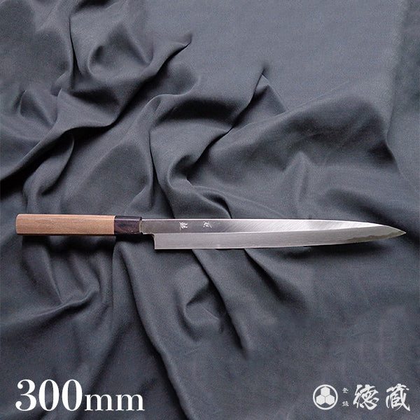 blue-2 carbon steel  polished finish   yanagiba-knife  walnut handle