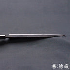 青二 黑面锻造加工 牛刀 榉木手柄