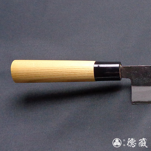 青二 黑面锻造加工 牛刀 榉木手柄