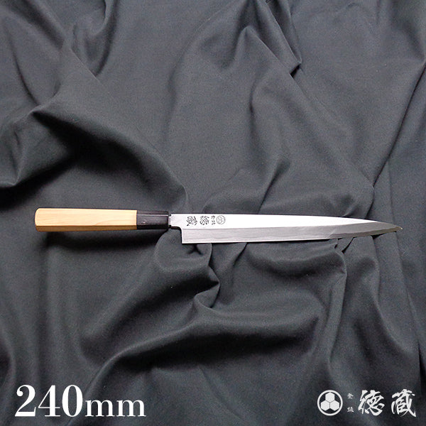 上白钢 柳刃刀 红豆杉八角手柄