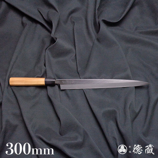 Carbon High-grade White Steel Yanagiba Knife Japanese Yew Octagonal Handle