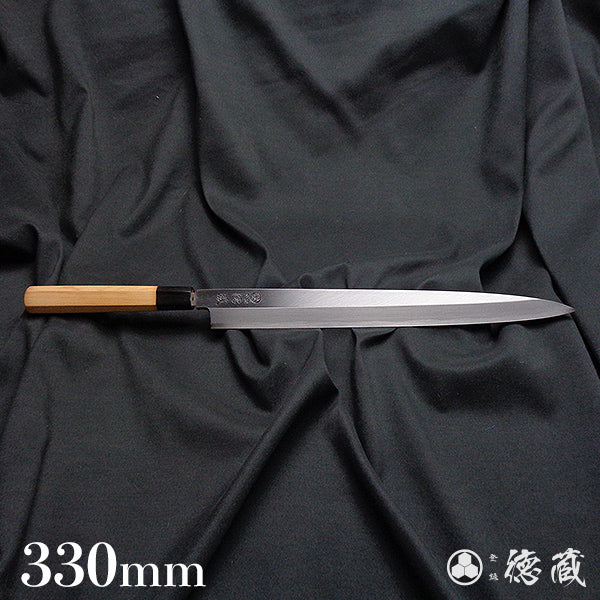 Carbon High-grade White Steel Yanagiba Knife Japanese Yew Octagonal Handle