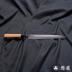 上白钢 河豚刀 红豆杉八角手柄