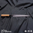 上白钢 河豚刀 红豆杉八角手柄