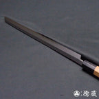 上白钢 章鱼刀　红豆杉八角手柄