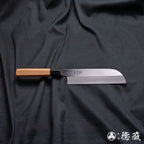 上白钢 镰型薄刃刀  红豆杉八角手柄