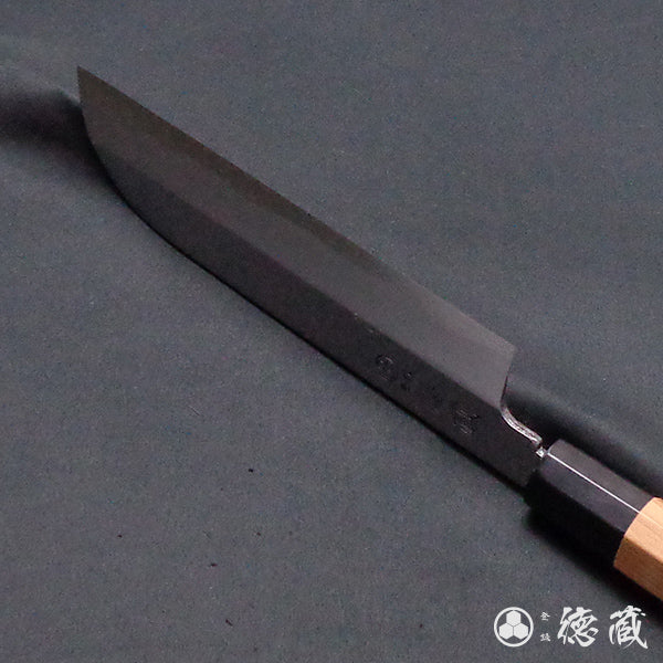 上白钢 镰型薄刃刀  红豆杉八角手柄