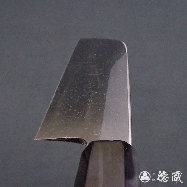 上白钢 镰型薄刃刀  红豆杉八角手柄