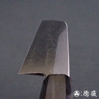 上白钢 镰型薄刃刀  红豆杉八角手柄