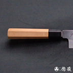 上白钢 镰型薄刃刀  红豆杉八角手柄