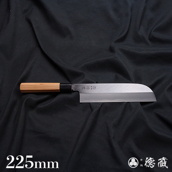 上白钢 镰型薄刃刀  红豆杉八角手柄