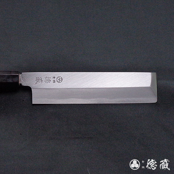 上白钢 薄刃刀  红豆杉八角手柄