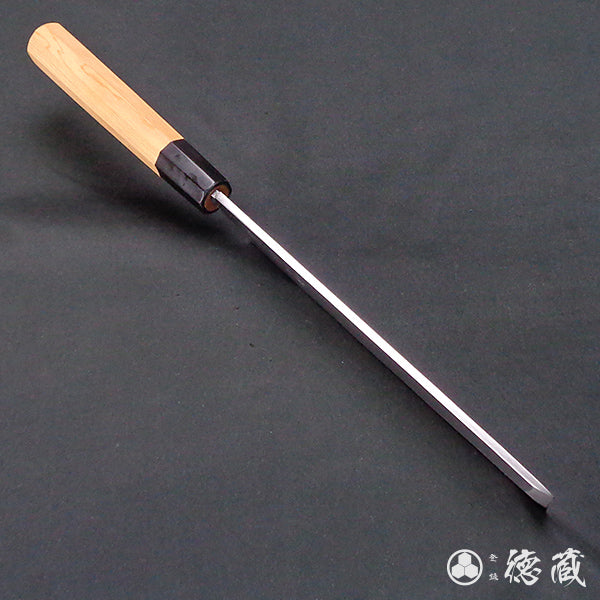 上白钢 薄刃刀  红豆杉八角手柄