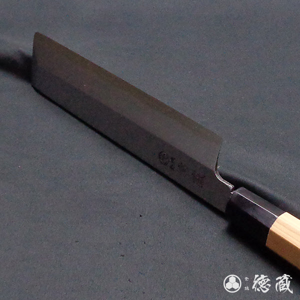 上白钢 薄刃刀  红豆杉八角手柄