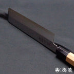 上白钢 薄刃刀  红豆杉八角手柄