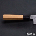 上白钢 薄刃刀  红豆杉八角手柄