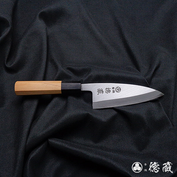 上白钢 切鱼刀 红豆杉八角手柄