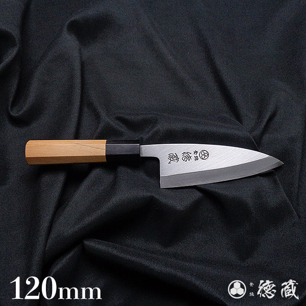 上白钢 切鱼刀 红豆杉八角手柄