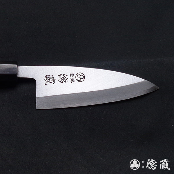 上白钢 切鱼刀 红豆杉八角手柄