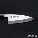 上白钢 切鱼刀 红豆杉八角手柄