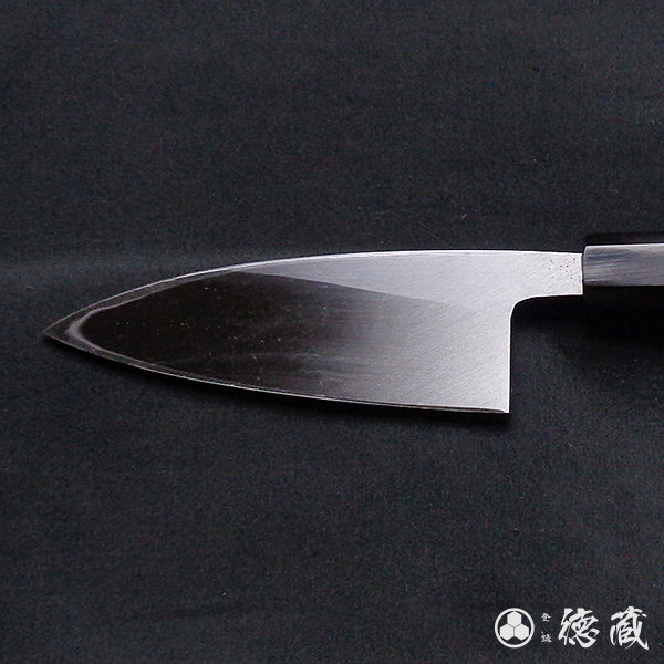 上白钢 切鱼刀 红豆杉八角手柄