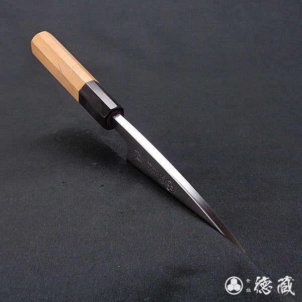 上白钢 切鱼刀 红豆杉八角手柄