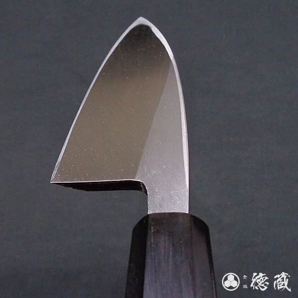 上白钢 切鱼刀 红豆杉八角手柄