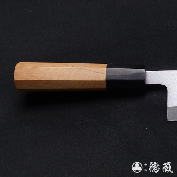 上白钢 切鱼刀 红豆杉八角手柄