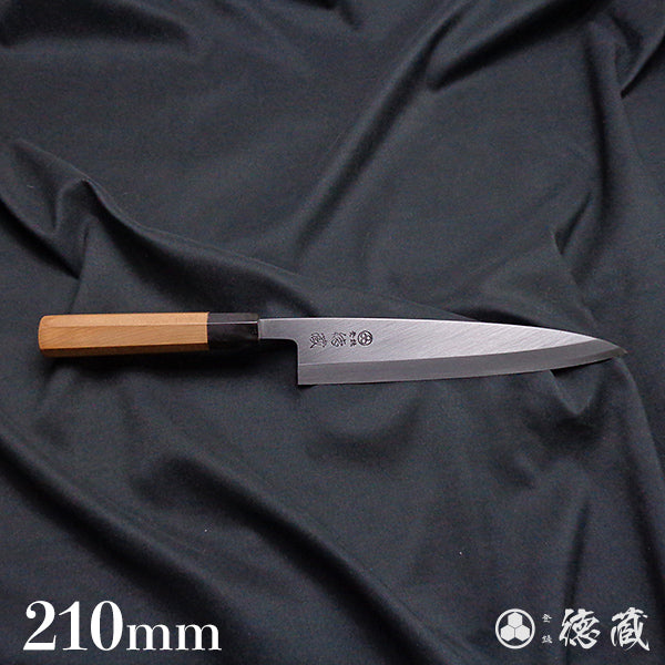 上白钢 身卸切鱼刀 红豆杉八角手柄