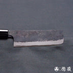 Aoni 黑色饰面 Nakiri 刀平柄