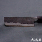 Aoni 黑色饰面 Nakiri 刀平柄