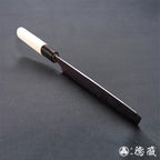 Aoni 黑色饰面 Nakiri 刀平柄